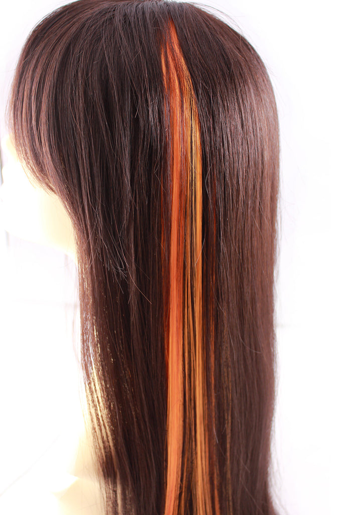 Single Clip Hair Extension: Orange – Celebrity Strands